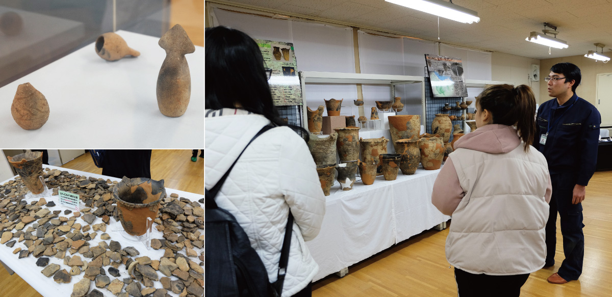 Squid shaped clay items