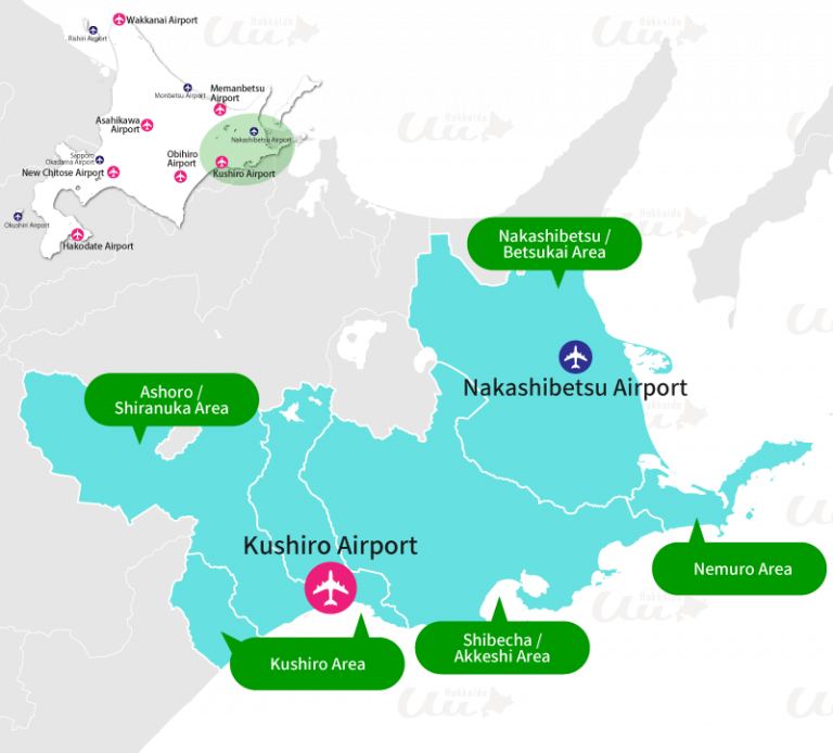 Kushiro and Nakashibetsu Airpot Area