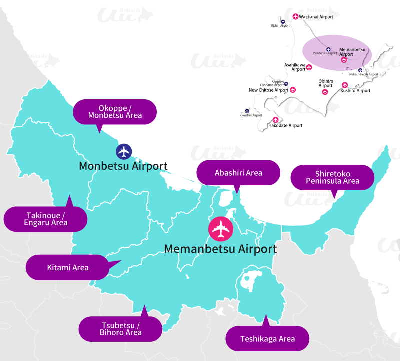 Memambetsu and Mombetsu Airport Area
