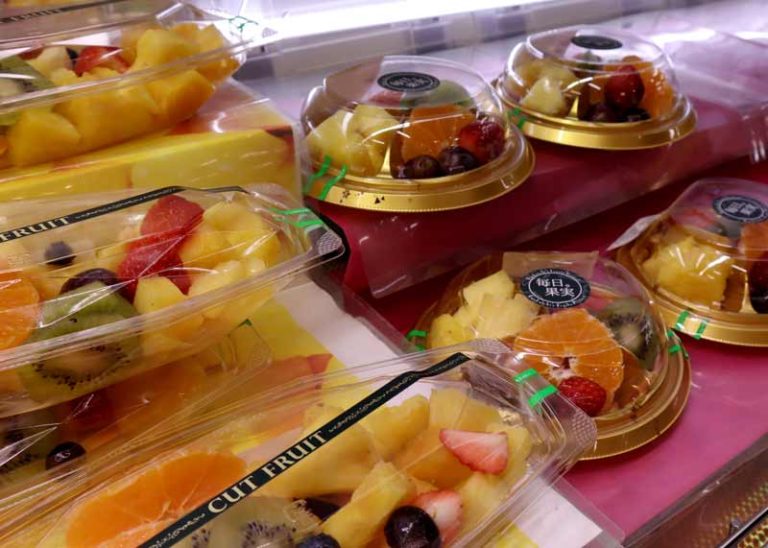 Assorted cut fruits
